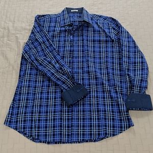 Bugatchi Shaped Fit Long Sleeve Shirt L